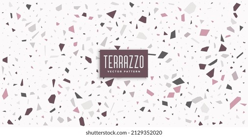 fondo de baldosas de suelo de patrón terrazo clásico blanco