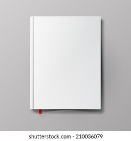 White clean book template.