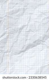 Fondo de papel blanco y limpio. Plantilla de papel vacío y a cuadros verticales para carteles y pancartas. Ilustración del vector