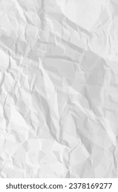 Weißer, sauberer, zerkleinerter Papierhintergrund. Vertikal zerkleinerte leere Papiervorlage für Poster und Banner. Vektorgrafik