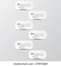 white clean digital illustration Infographic banners. Vector illustration can be used for workflow layout, diagram, number options, web design.