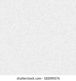 White Clean Isometric Seamless Background Pattern