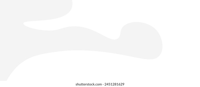 White Clear Blank Subtle Abstract Vector Geometrical Background. Monotone Light Empty Concave Surface. Minimalist Style Wallpaper. banner, cover, card, poster, flyer. Futuristic 3D Illustration