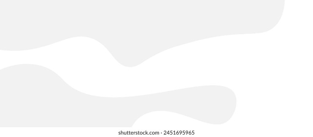 White Clear Blank Subtle Abstract Vector Geometrical Background. Monotone Light Empty Concave Surface. Minimalist Style Wallpaper. banner, cover, poster, flyer, card. Futuristic 3D Illustration