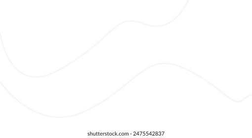 White Clear Blank Subtle Abstract Vector Geometrical Background. Monotone Light Empty Concave Surface. Minimalist Style Wallpaper. Futuristic 3D Illustration