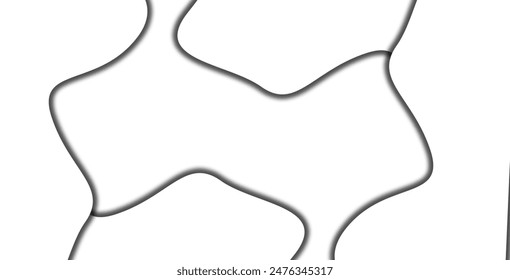 Fondo geométrico de Vector Abstractas sutil blanco claro en blanco. Superficie cóncava vacía ligera monótona. Fondo de pantalla de estilo minimalista. Ilustración futurista 3D