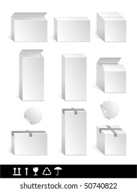 White Clear Box For Design