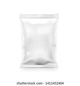 White Clear Plastic Bag Packaging Snack Stock Vector (royalty Free 