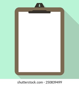 white clipboard with check list