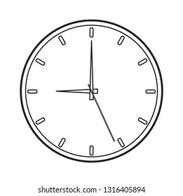 White Clock Vector Stock Vector (Royalty Free) 1316405894 | Shutterstock