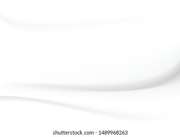 White cloth background abstract with soft waves.