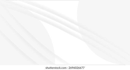 White cloth background abstract with soft waves.