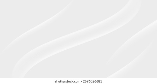 White cloth background abstract with soft waves.