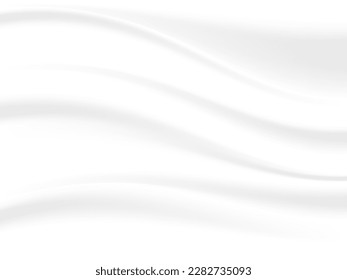 white cloth background soft wrinkled fabric patrem and surface. 