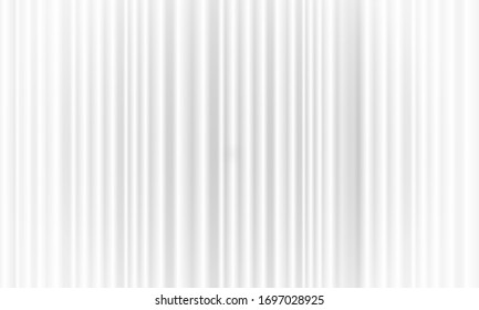 White cloth curtain texture background ,wavy fabric. Vector illustration.