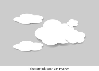 White cloud background. Great vectors for flyers, banners, social media, web design, applications, laptops, computers etc.