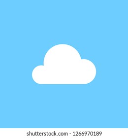 White cloud graphic icon design template isolated