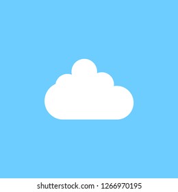 White cloud graphic icon design template isolated