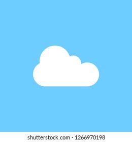 White cloud graphic icon design template isolated