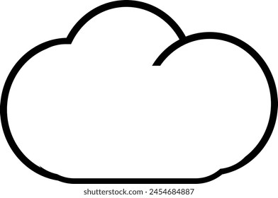 icono de nube blanca eps 10 