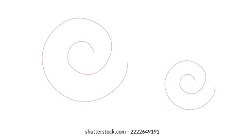 White cloud line illustration, looks very cute