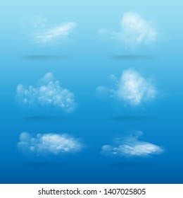 White cloud many object sky blue.Nature fresh air summer bright.