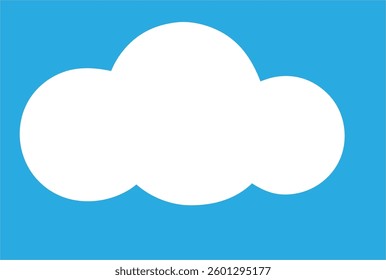 a white cloud on the background of the sky