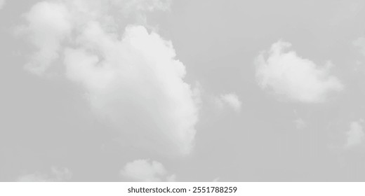 White cloud in the sky. View on a soft white fluffy cloud as background. Cloudy sky, white clouds, black background pattern. The gray cloud trendy photo. White sky image