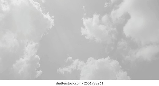 White cloud in the sky. View on a soft white fluffy cloud as background. Cloudy sky, white clouds, black background pattern. The gray cloud trendy photo. White sky image