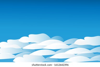 white clouds in the blue sky