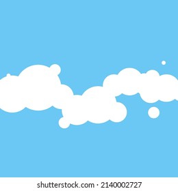 Nubes blancas en el cielo azul