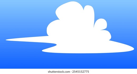 white clouds in the blue sky