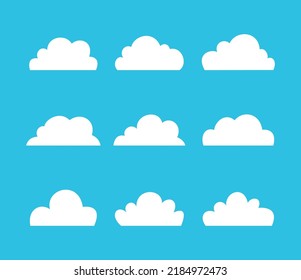 White clouds in the blue sky collection