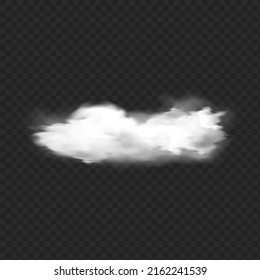 white clouds or haze fog For designs isolated on black background