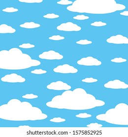 white clouds on a blue background, texture