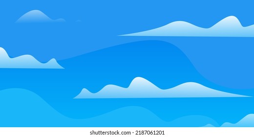nubes blancas en la ilustración azul del cielo. Perfecto para el fondo