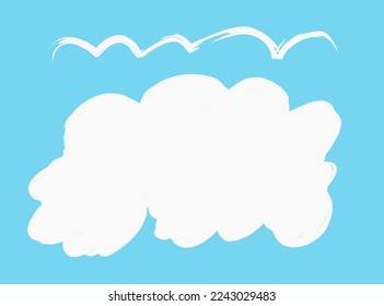nubes blancas sobre fondo azul claro del cielo.