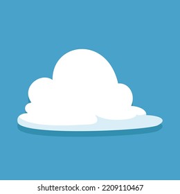 White clouds on the sky background