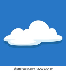 Nubes blancas en el fondo del cielo