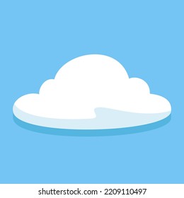 Nubes blancas en el fondo del cielo