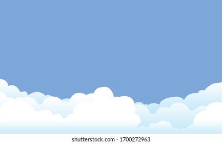 white clouds set on the blue sky in daylight