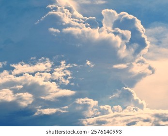 white clouds under blue sky