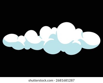 White Cloudy Sky Background Illustration