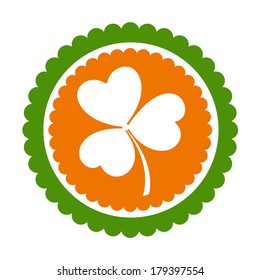 White Clover Leaf Icon