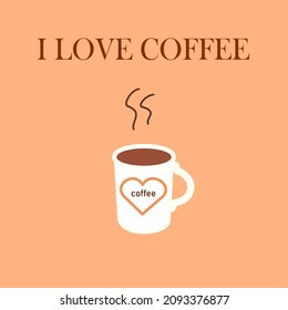 white coffee mug with text 