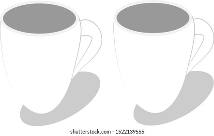  White Coffee Mugs Without Background
