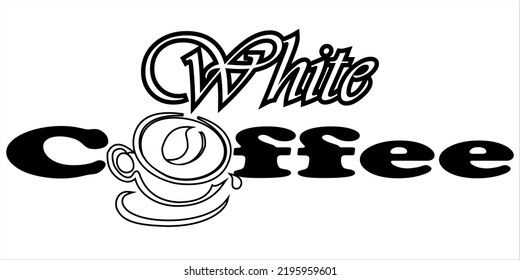 white coffee for a simple cafe background