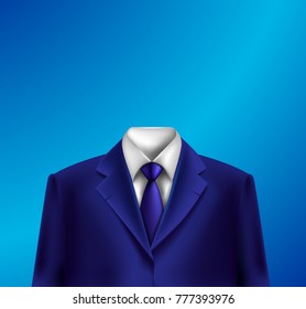White collar suit