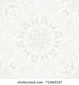 white color background with seamless floral design. vector illustration for background, template page, wedding invitation card