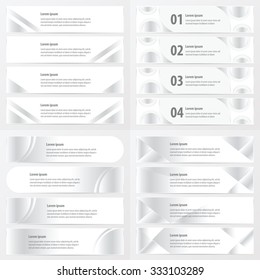 white color banner design 